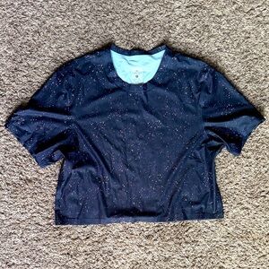 Shredly MTB “beyond tech boxy tee” Galaxy splatter print tee, Sz. small like new